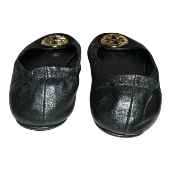 Tory Burch Women's black leather Minnie Travel Ballet Flats Size 41 - Picture 12 of 15